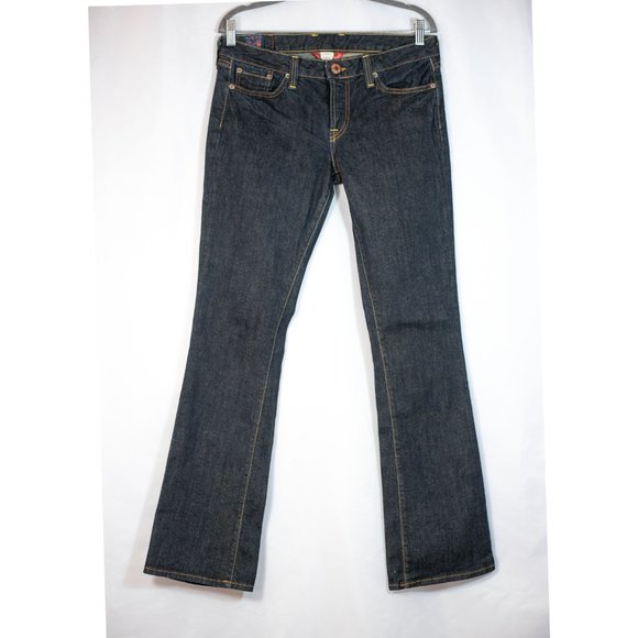 Lucky Brand Lola Boot Jean by Gene Montesano Jeans Red Inseam USA Size 10/30 - Picture 2 of 12